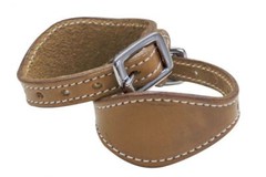 BLACK BROWN BURGUNDY LIGHT Leather Stirrup Hobbles Keepers Western Saddle