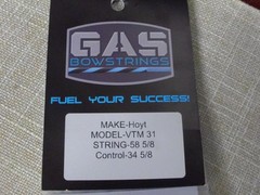 Gas Bowstrings Hoyt VTM 31 STRING, CONTROL
