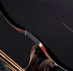 20-50LBS Handmade Wooden Longbow 55» Traditional Recurve Bow Hunting Archery