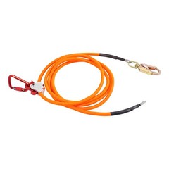 5/8in 16ft Flip Line Steel Wire Core Flipline Kit Tree Climbing Lanyard w/Lock