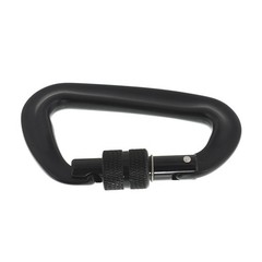 4 Pack Heavy Duty 12 KN D-Shaped Locking Carabiners Clip Aviation Aluminum