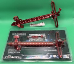 Archery Recurve Bow Sight – T Shape – With Extra Frame & Hardware – Anodized Red