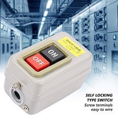 BS216B 110/220/380V Push Button Switch On/Off Start Stop Switch 3 Phase Self