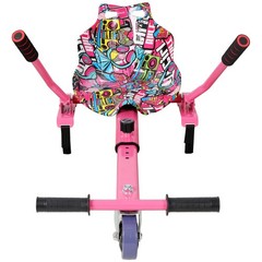 Hoverboard Seat Attachment Go-Kart Fits 6.5-10 Inch Hoverboards Adjustable Frame