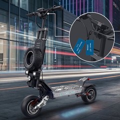 ZIPPYGO GD83 Electric Scooter 56MPH for Adult NFC Single Swing Arm Dual Drive US