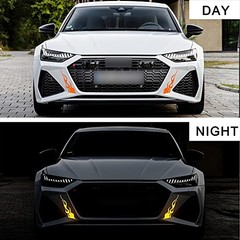 4 Pcs 7.8» Flame Reflective Sticker for Car Vinyl Racing Sports Flame Orange
