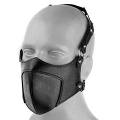 Steampunk Gothic Leather Half Face Riding Mask Warm and Dust Reusable Party Mask