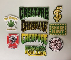 Skate Sticker Pack – Powell Peralta Santa Cruz Skateboards Thrasher Magazine