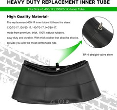 460-17 Inner Tube 130/80-17 Motorcycle Heavy Duty Tire Inner Tube for 130/70-17