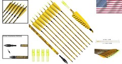 Practice Hunting Arrows 31″ Carbon Shaft, Adjustable Nocks