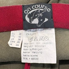 On Course Size 26 Riding Breeches Lot of 2 Pair Equestrian Stretch Tan Olive