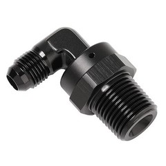 6AN Male Flare to 1/2 NPT Pipe Swivel 90 Degree 6AN to 1/2 NPT, 90 Degree