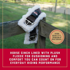 Weaver Equine Super Horse Cinch, Anti-Slip Fleece Lined Saddle Cinch Girth with