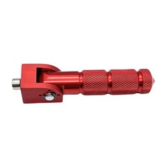 Universal 8mm Motorcycle Foot Pegs – Foldable Bike Pegs, 90 Degree Fixed Red