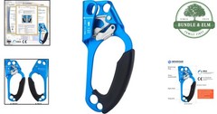 UIAA & Certified Lightweight Hand Ascender for 8~13MM Rope – Right Hand Blue
