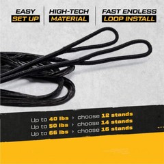 Archery 54″ 58″ 62″ Bow Strings Replacement for Hunting Longbow Recurve Bow