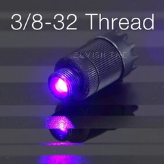 Compound Bow Sight Light LED 3-Levels Adjustable 3/8-32 Thread 12 Extra Battery