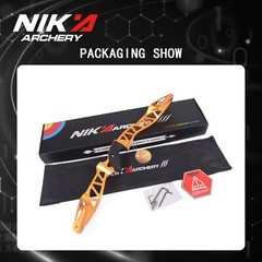 25» Archery Recurve Bow Riser ILF Aluminum Alloy Takedown Right Handle Shooting