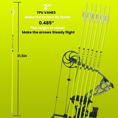 Carbon Arrow Archery 30inch Bright Colors Hunting Target Practice Arrows for …