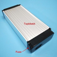 Aluminium Rear Rack Case 05/07 36V for ebike battery 18650 cells Battery Box