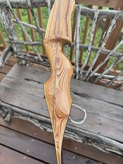 Vintage Damon Howatt Hunter Recurve Archery Bow AMO 62” 65# Right Handed Martin