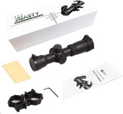 Scope with Rings, 20-100 Yds Ballistic, 300-450 FPS=