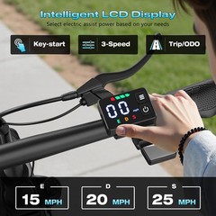 Electric Scooter with Seat Peak 1500W Motor Up to 30MPH 45 Miles Range 14″