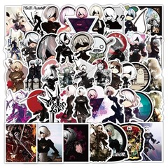 Mix 10/50 PCs Nier Automata 2B Anime Game Luggage Laptop Car Kid Gift Sticker