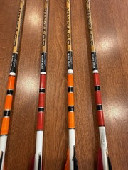 Lot Of 4 Black Eagle “Vintage” Fletched/Crested Wooden Arrows – Gently Used