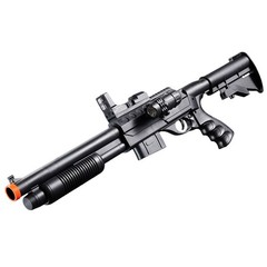 UKARMS Spring Shotgun w/ Pressure Switch Laser, Mock Red Dot Scope, Retractable