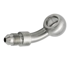 45 Degree Stainless Steel 3AN Male to0mm M0 Banjo Brake Hose 45 degree 1