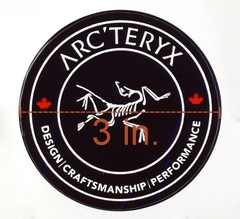 ARCTERYX Decal Sticker – Water-Resistant * 3 in. Diameter