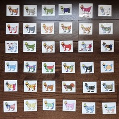 GOAT USA Sticker Mystery Pack ! 5 Stickers – No Duplicates! LOT OF 38, FREE SHIP