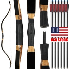 52″ Traditional Takedown Recurve Bow 25-40lb for Archery Shooting Hunting Target
