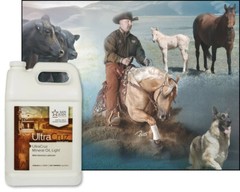 UltraCruz Mineral Oil Light Supplement for Horses, Livestock and Dogs, 4 x 1 Gal