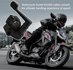 7/8 Inch Thumb Throttle Kit with Cable, Universal ATV Dirt Bike Throttle, 50-250