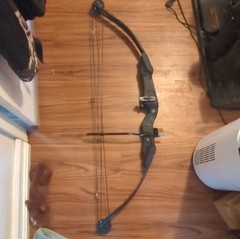 Bear Grizzly Bear Vintage Compound Bow 50# 30″ Right Hand Black Aluminum Archery