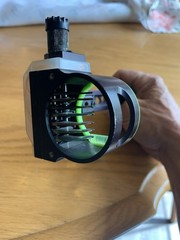 Black Gold 7 Pin Bowsight RH With Light, Dove Tail With Mounting Bracket, Used