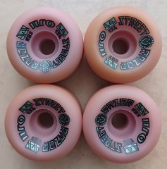 Vintage Santa Cruz OJII STREET RAZOR Skateboard Wheels, 58mm 95A, 1980s NOS! A8