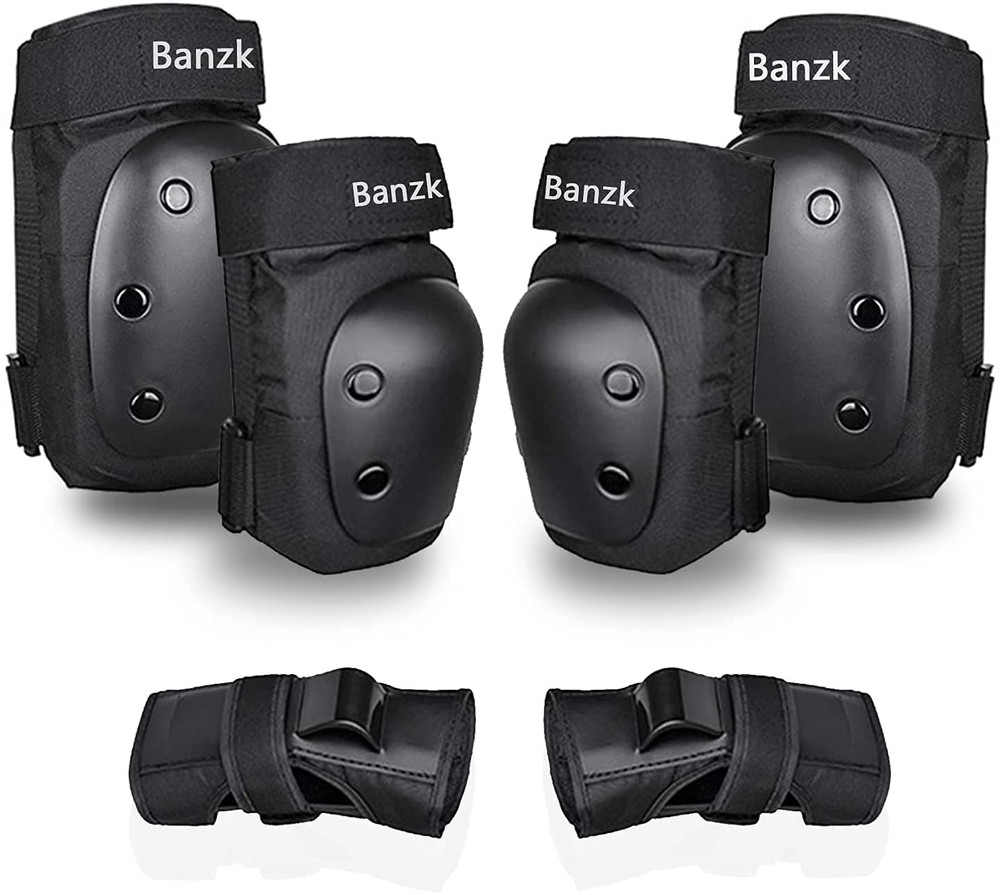 Adult Knee Pads Elbow Pads Wrist Guards for Adult Kids 6 in 1 Protective Gear Se