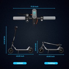 2025 ELECTRIC SCOOTER ADULTS FOLDABLE E SCOOTER COMMUTE W/ APP&SHOCK ABSORPTION