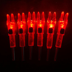12 Pack X Lighted Nocks Universal Fit for Arrows with ID .204/.233/.244/.246 Lig