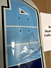RARE 411VM Blue Logo Skateboard Deck