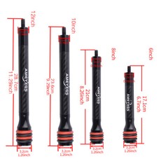 6/8/10/12″ Bow Stabilizer Carbon Balance Bar Archery Dampener Shock Absorber Rod
