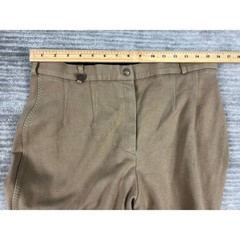 On Course Breeches Womens 34L Tan Cotton Naturals Shapely Equestrian Knee Patch