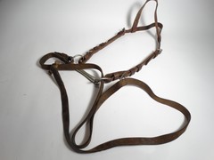 Vintage Leather Swiss Army Cavalry Horse Bridle w/Bit 1930s 1940s