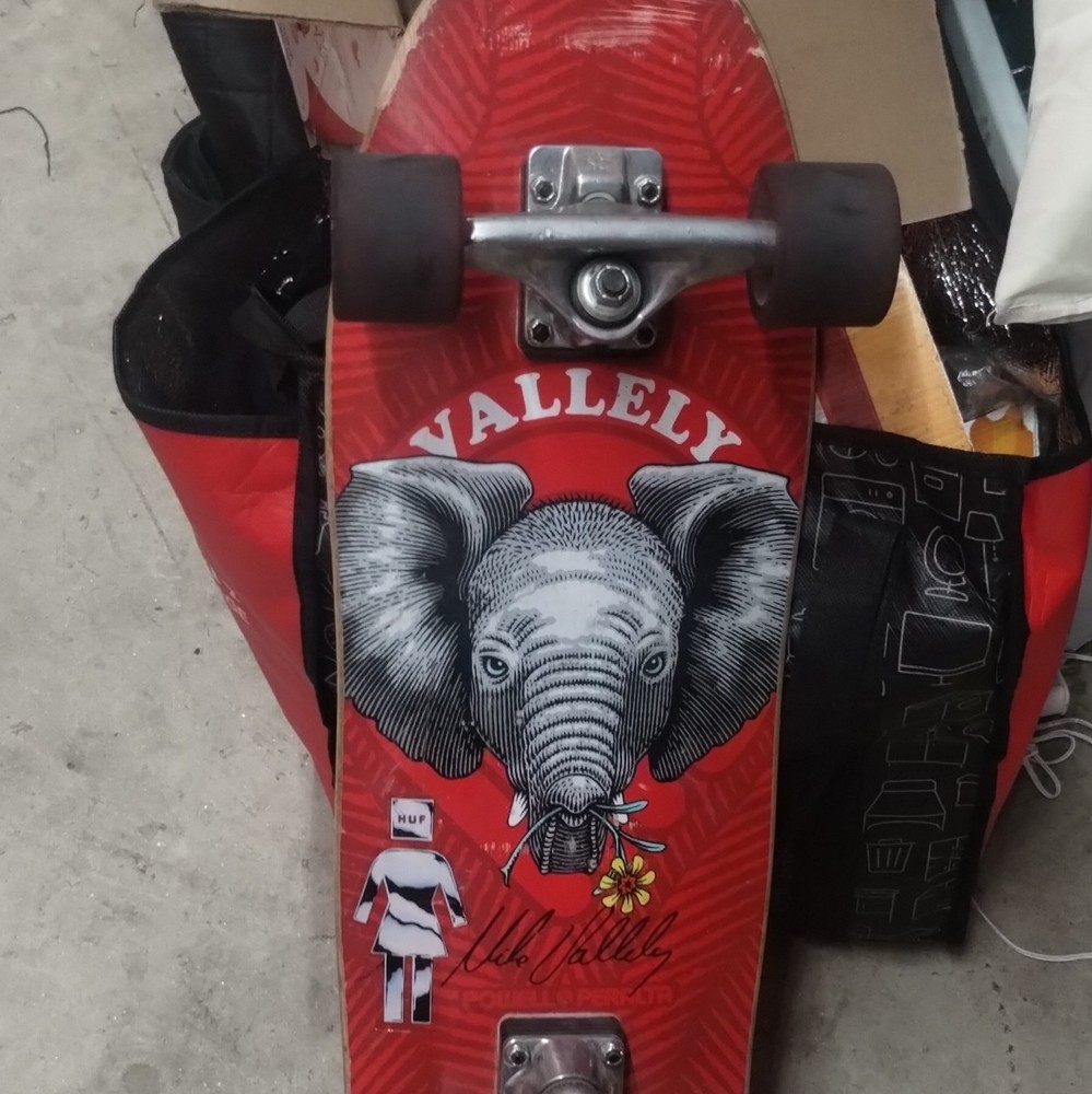 Powell Peralta Vallely Elephant Complete Skateboard Red/Black/White Vintage