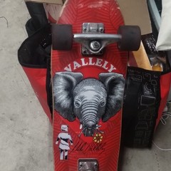 Powell Peralta Vallely Elephant Complete Skateboard Red/Black/White Vintage
