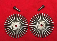 BRAND NEW 2″ 30-Point COWBOY VAQUERO Fancy SPUR ROWELS & Pins