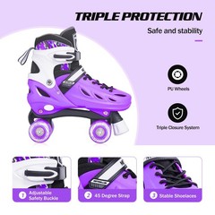 METROLLER Roller Skates for Girls Ages 5-8 8-12 and Boys Teens, Adjustable 4 …
